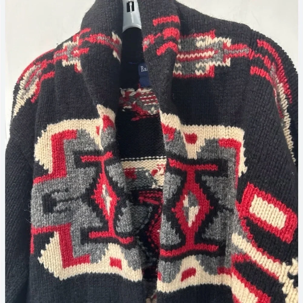 Vintage Ralph Lauren Oversized Wool Cardigan - Picture 2 of 4